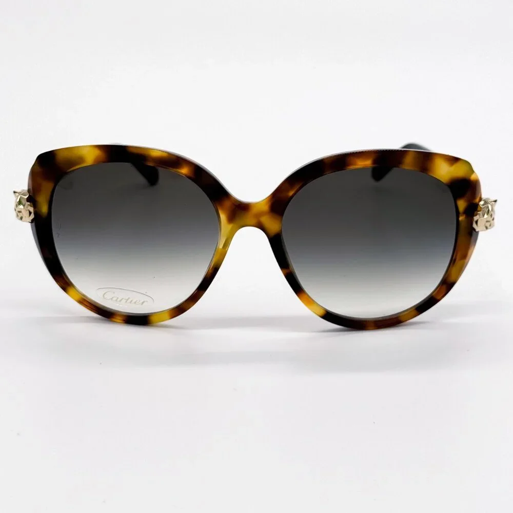 NEW CARTIER CT0064S 002 WOMEN HAVANA SUNGLASSES CT0064S 002 - Picture 2 of 12